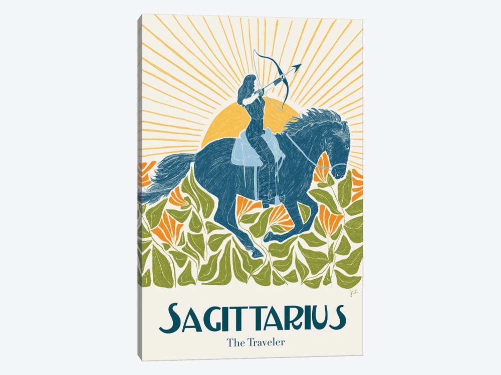 Sagittarius by Jenny Rome 1-piece Canvas Art Print