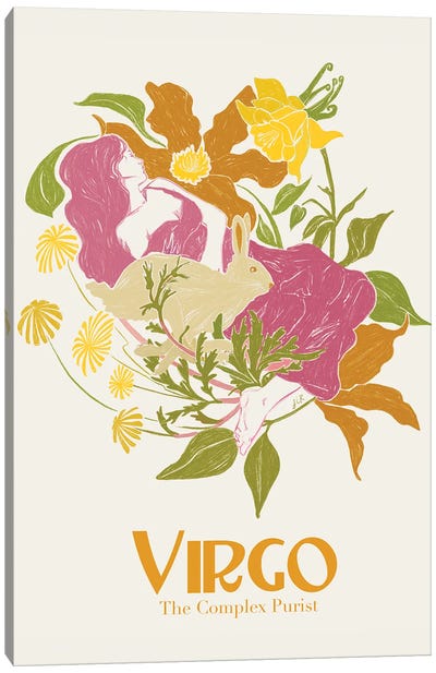 Virgo Canvas Art Print - Astrology Art