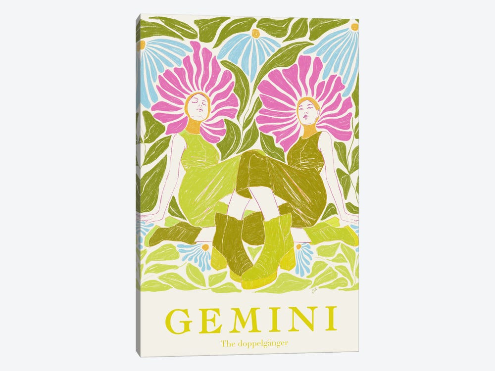 Gemini by Jenny Rome 1-piece Canvas Artwork