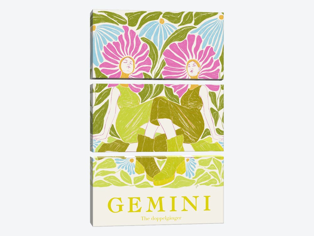 Gemini by Jenny Rome 3-piece Canvas Art