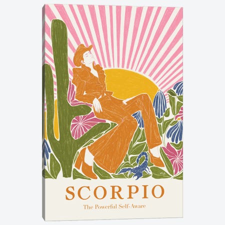 Scorpio II Canvas Print #ROM104} by Jenny Rome Canvas Art Print