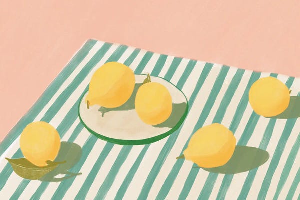 Dopamine Decor: Lemons And Stripes by Jenny Rome