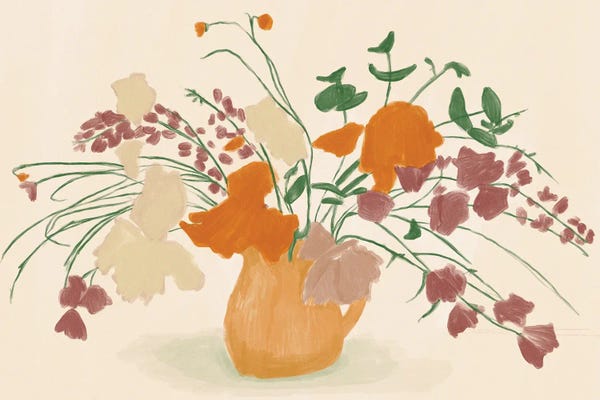 Minimalist Bohemian Decor: Warm Blooms by Jenny Rome