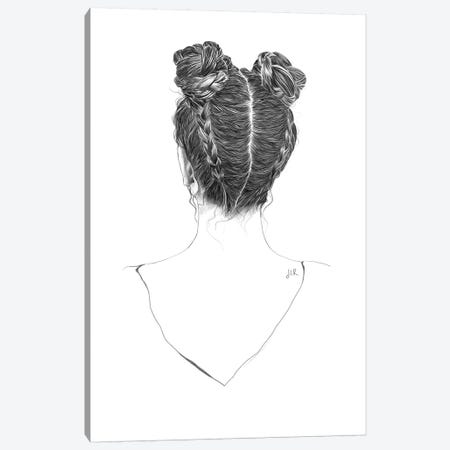 Hair Study Canvas Print #ROM12} by Jenny Rome Art Print