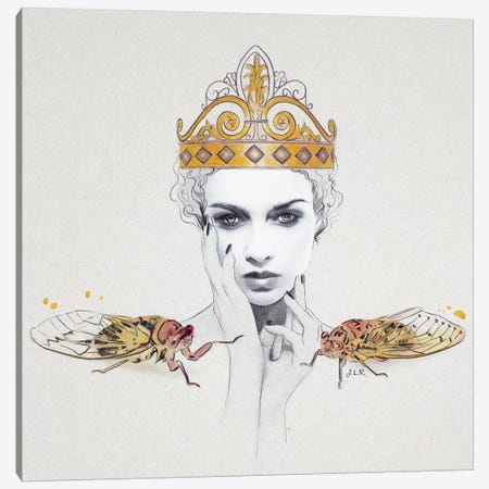 Queen #1 Canvas Print #ROM23} by Jenny Rome Canvas Wall Art