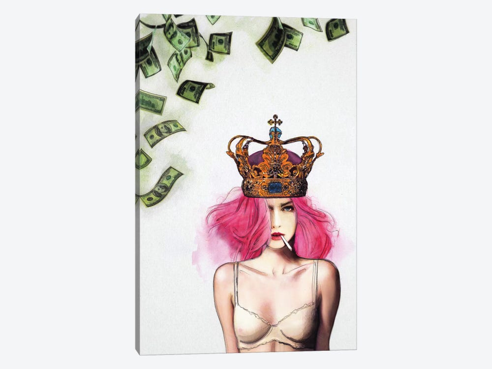 Queen Bitch by Jenny Rome 1-piece Canvas Artwork