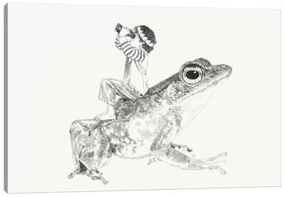 A Bigger World III Canvas Art Print - Frog Art
