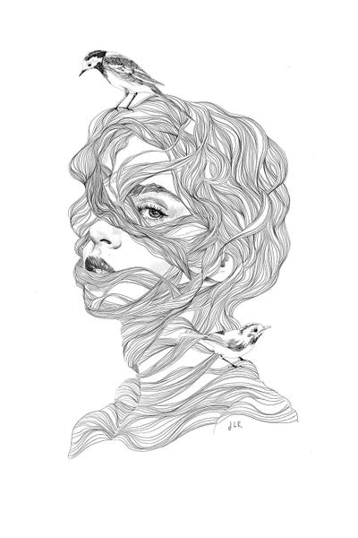 Rapunzel by Jenny Rome art print