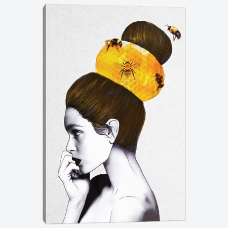 Beehive Canvas Print #ROM4} by Jenny Rome Canvas Artwork