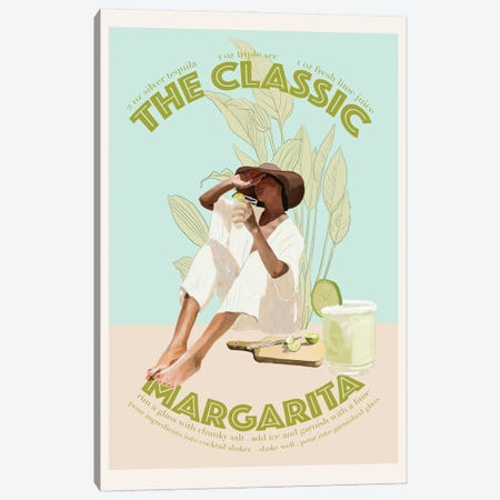 The Classic Margarita Canvas Print #ROM52} by Jenny Rome Canvas Art Print