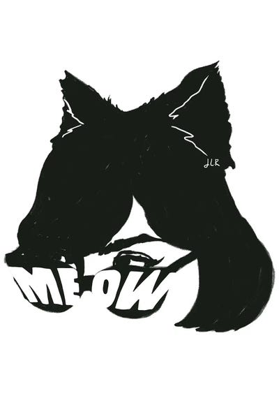 Meow by Jenny Rome art print