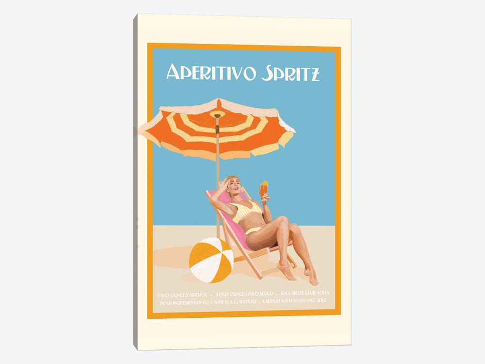 Aperitivo Spritz by Jenny Rome 1-piece Art Print