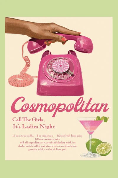 Cosmopolitan by Jenny Rome art print