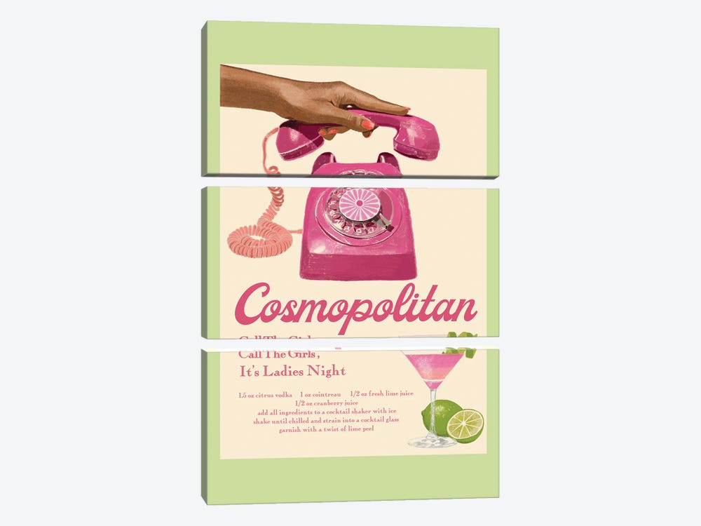 Cosmopolitan by Jenny Rome 3-piece Canvas Art Print