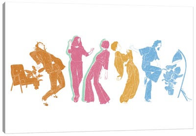 Dancing At Home Canvas Art Print - Good Vibes & Stayin' Alive