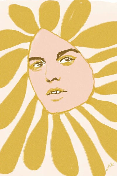 Good Vibes & Stayin' Alive: Flower Head I by Jenny Rome