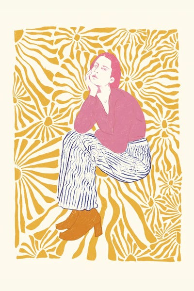 Dazed Portrait I by Jenny Rome art print