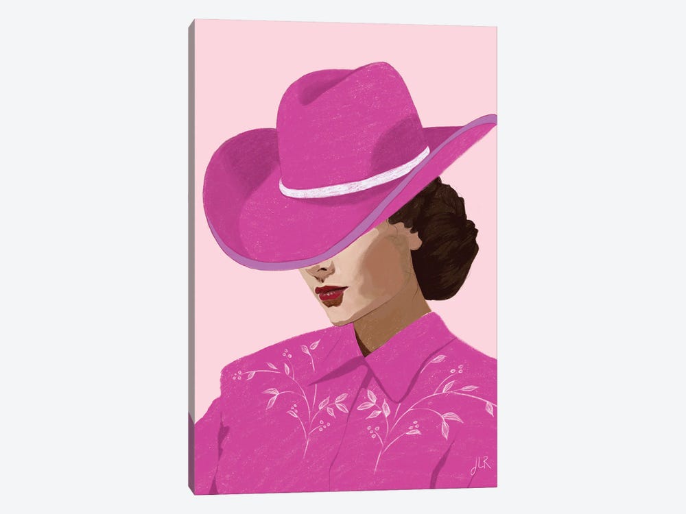 Pink Cowgirl by Jenny Rome 1-piece Canvas Artwork