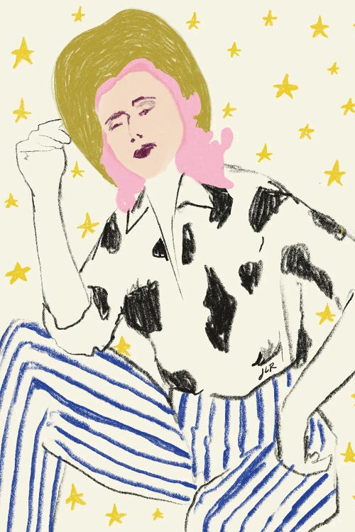 Cowgirl In Stars by Jenny Rome wall art