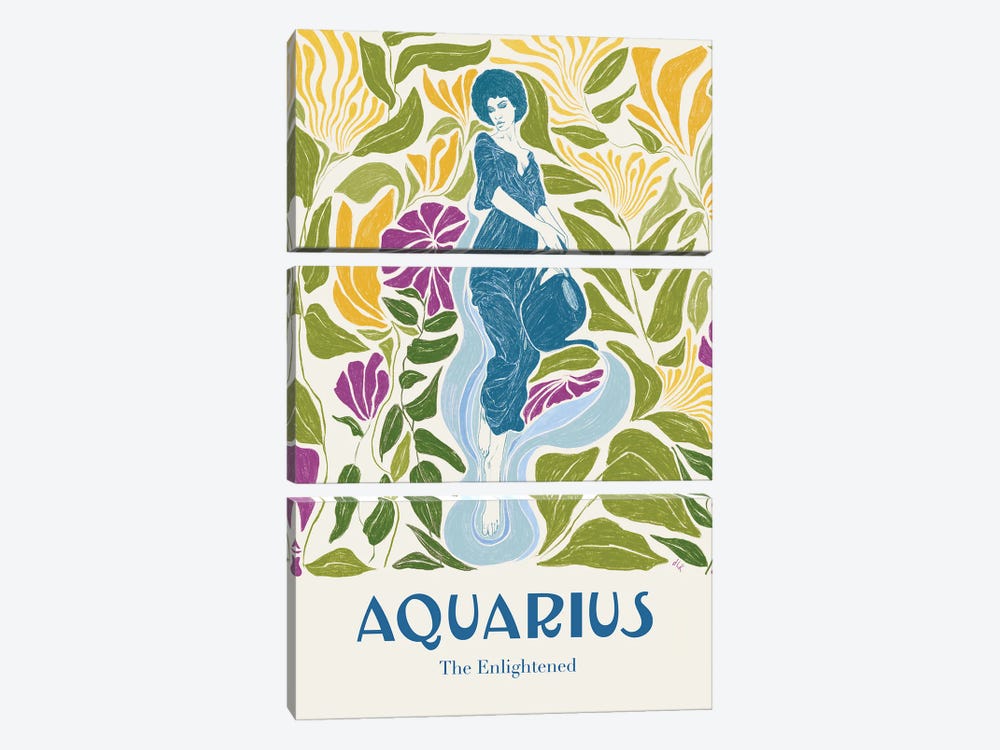 Aquarius by Jenny Rome 3-piece Art Print