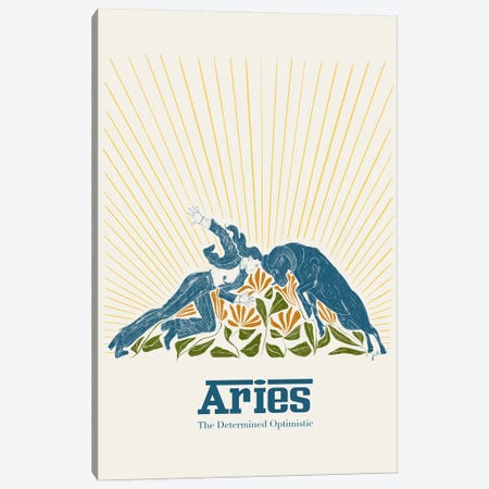 Aries Canvas Print #ROM94} by Jenny Rome Canvas Wall Art
