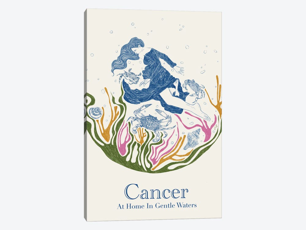 Cancer by Jenny Rome 1-piece Canvas Print
