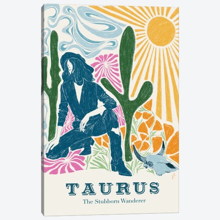 Taurus II Canvas Print #ROM97} by Jenny Rome Canvas Art