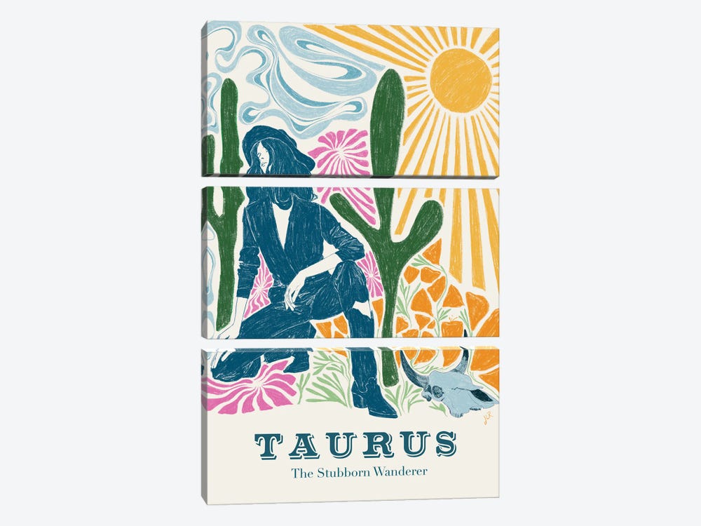 Taurus II by Jenny Rome 3-piece Canvas Print