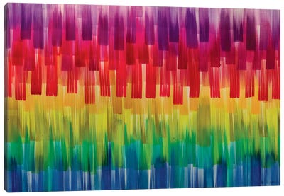 High Hues Canvas Art Print - Rainbow Art