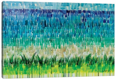 Afternoon Lake Canvas Art Print - Grasses