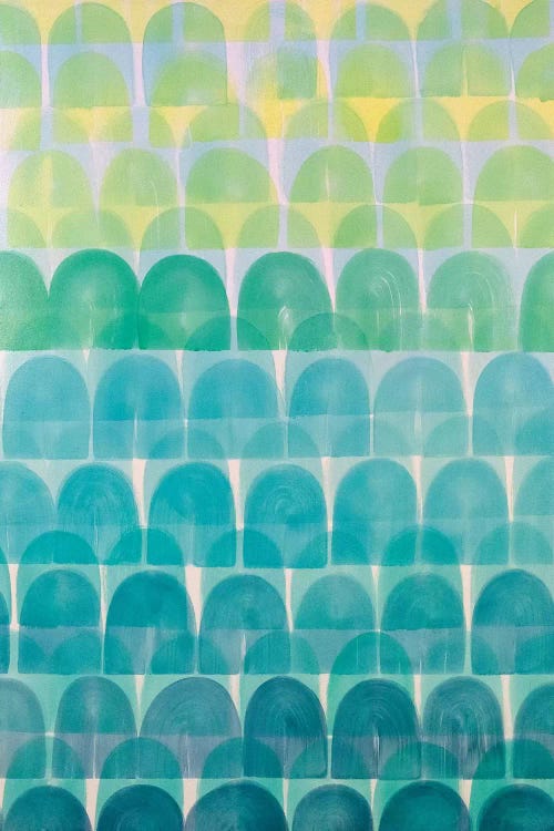 Rolling Aqua by Rashelle Roos wall art