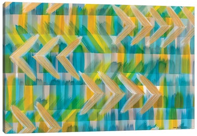 Breeze Canvas Art Print - Chevron Patterns