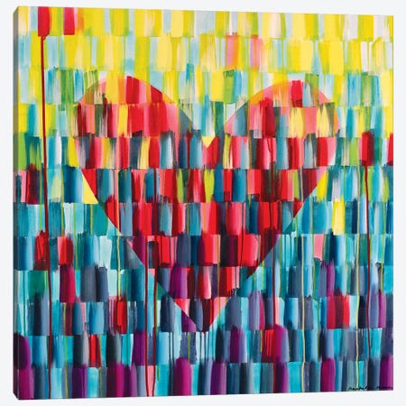 Big Love Heart Canvas Print #ROO57} by Rashelle Roos Canvas Wall Art