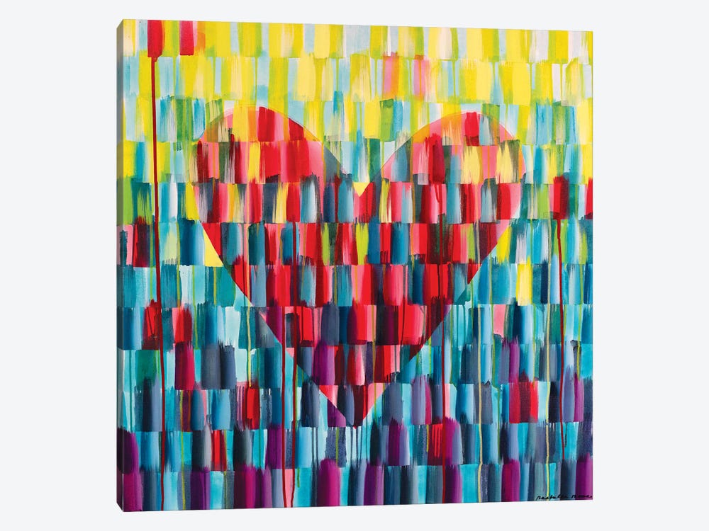 Canvas Art Floating Frame Option Ready to Hang Various Sizes Canvas Wall Art Love Heart  Canvas Print