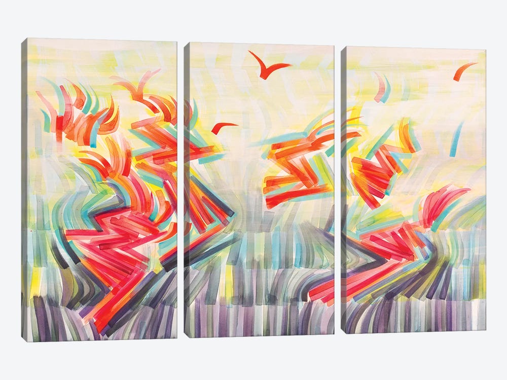 Flight Patterns by Rashelle Roos 3-piece Canvas Artwork