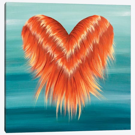 Floating Heart Canvas Print #ROO61} by Rashelle Roos Canvas Artwork