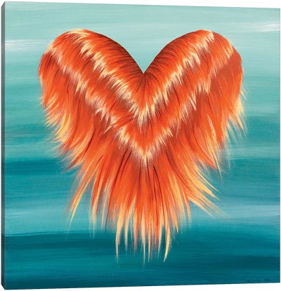 Floating Heart Canvas Art Print