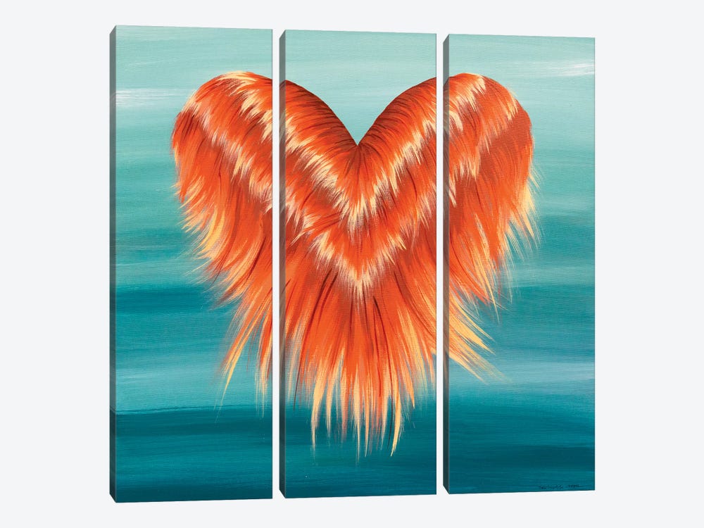 Floating Heart 3-piece Canvas Art Print