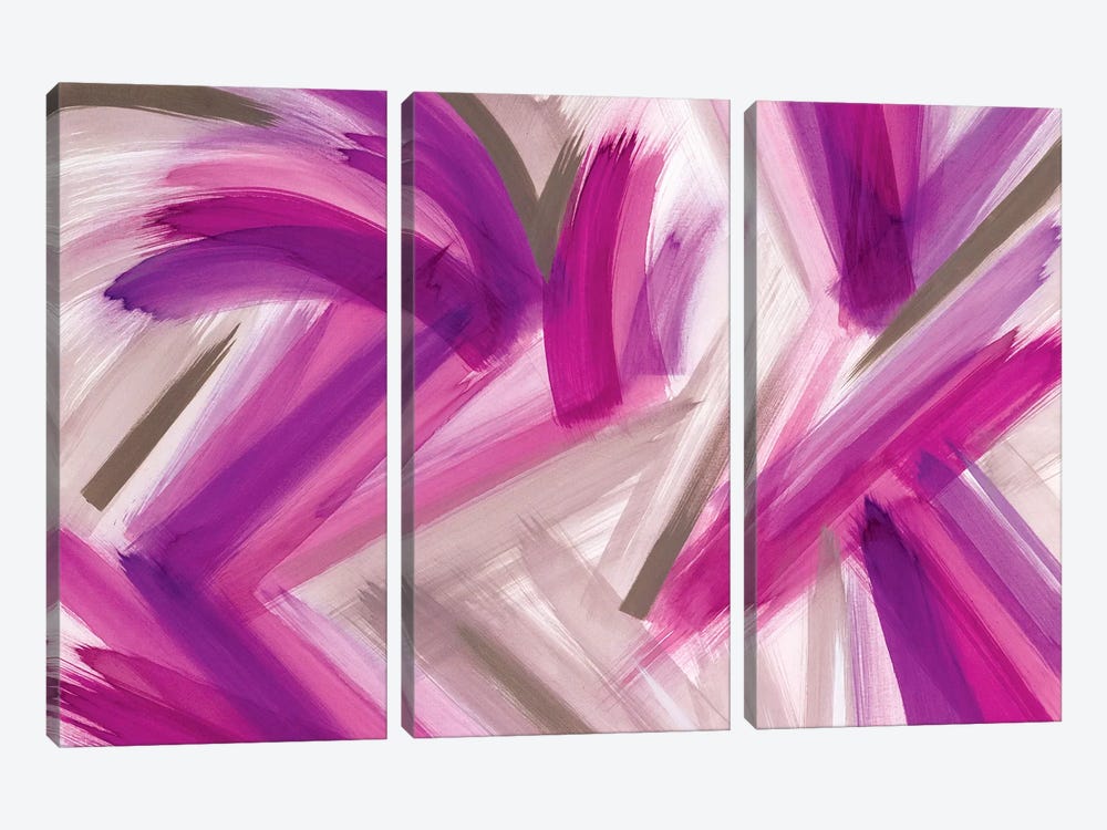 Violet by Rashelle Roos 3-piece Canvas Wall Art