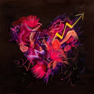 Wild Thing Heart by Rashelle Roos canvas print