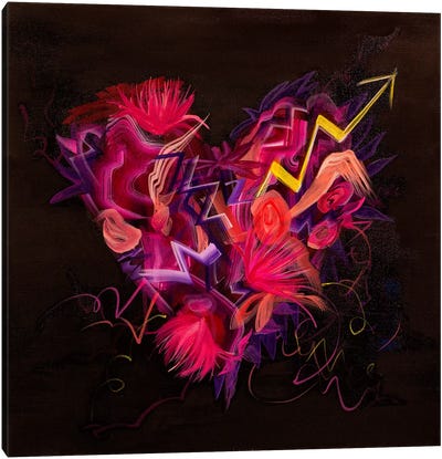 Wild Thing Heart Canvas Art Print - Rashelle Roos