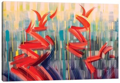 Winged Rhythms Canvas Art Print - Rashelle Roos