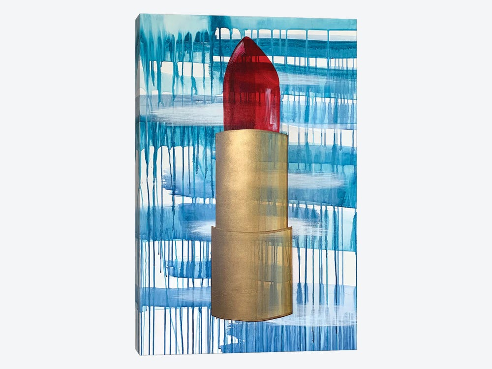 Red Lipstick by Rashelle Roos 1-piece Canvas Artwork