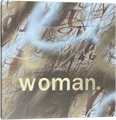 Woman (Mocha) Canvas Art Print