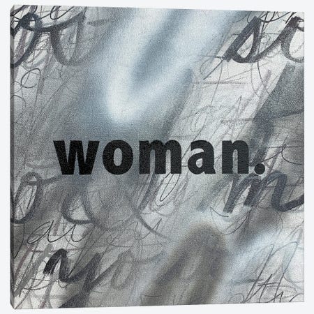Woman (Black And White) Canvas Print #ROO78} by Rashelle Roos Art Print