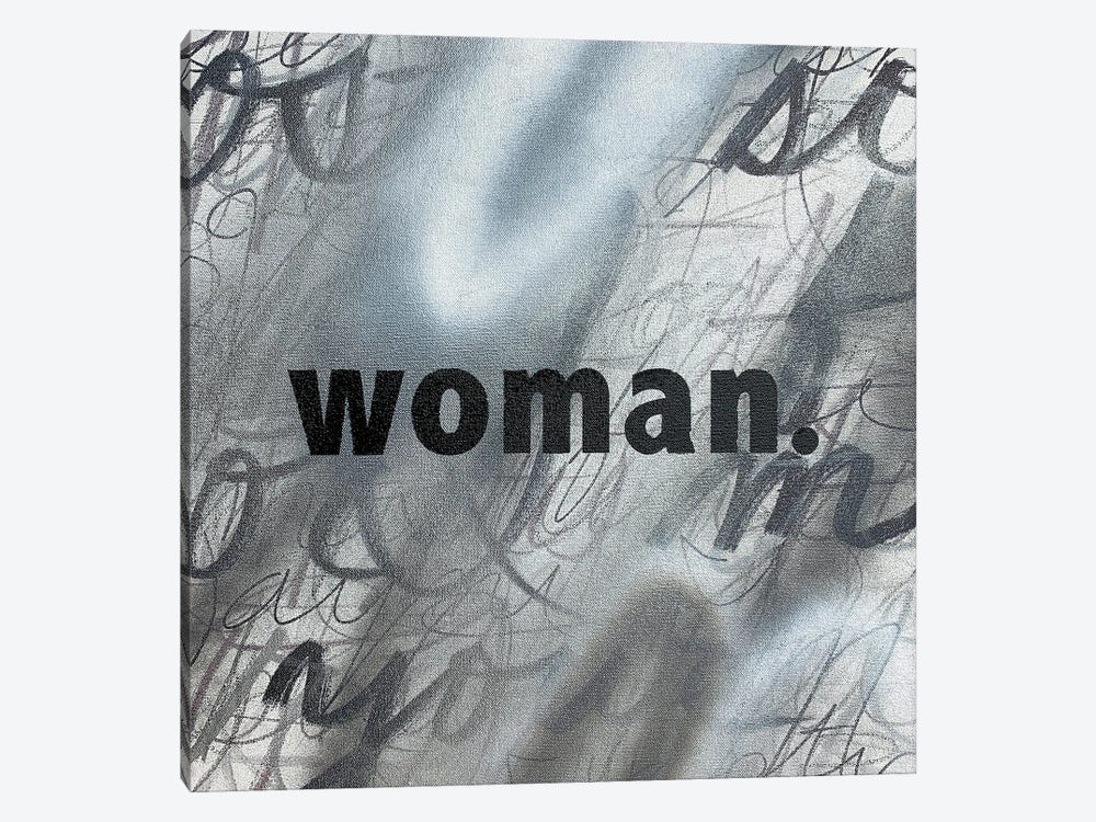 Woman (Black And White) by Rashelle Roos 1-piece Canvas Print