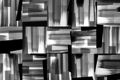 Black And White Rhythms by Rashelle Roos art print