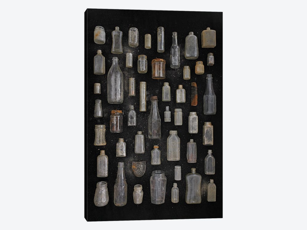 Antique Bottles by Barry Rosenthal 1-piece Canvas Wall Art