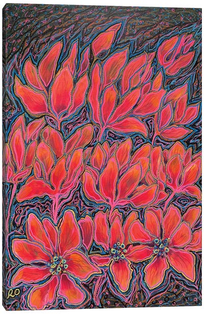 Spirit Flowers Canvas Art Print - RO ArtUS