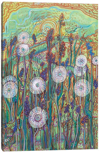 Dandelions Canvas Art Print - RO ArtUS